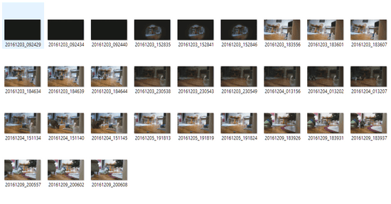 Contents of the Dropbox image folder